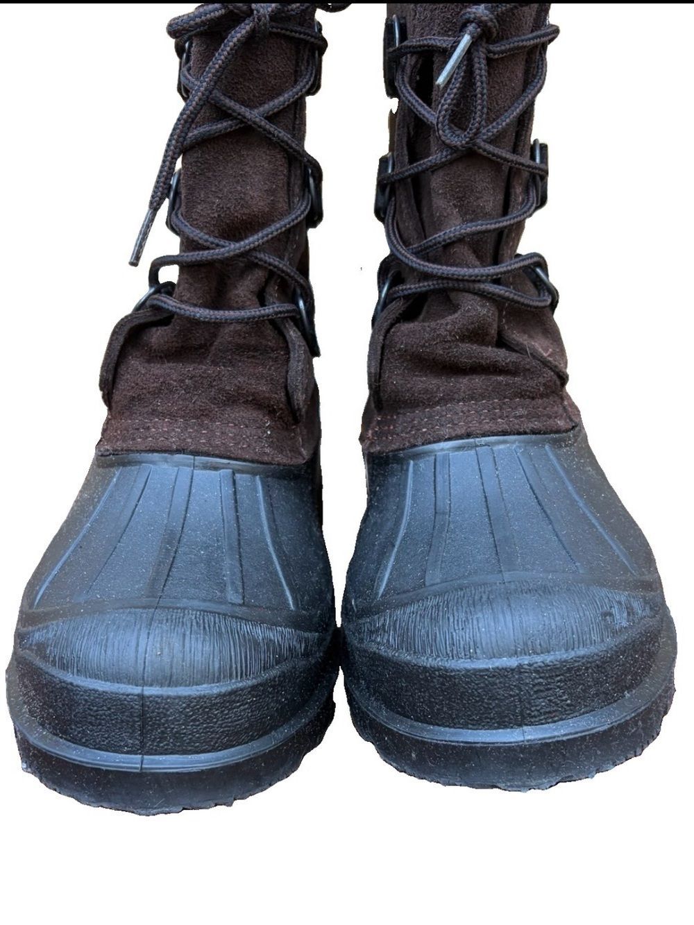 Rei Men's Snowpak Waterproof Brown/Black Winter Duck Suede Leather Boots 8 Euc! — image 6 of 8